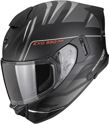 Scorpion EXO-530 AIR TiGrey Matt Black/Silver
