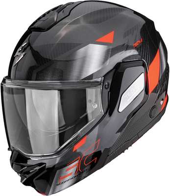 Scorpion EXO-Tech II Carbon Drift Black/Silver/Red