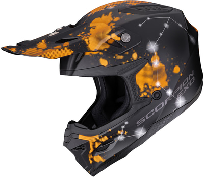 Scorpion SMX-10 Vibe Matt Black/Orange