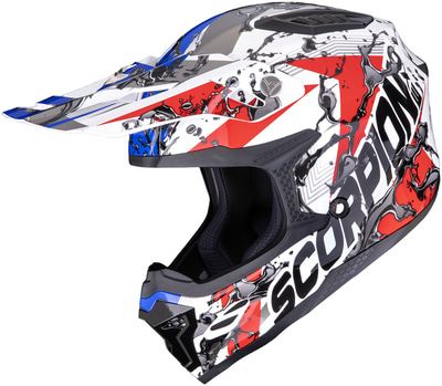Scorpion SMX-10 Gasoline White/Red/Blue