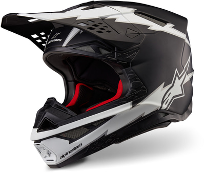 Alpinestars Supertech S-M10 Ampress Black White Matt 1121