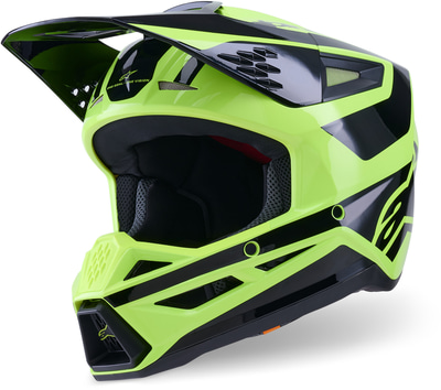 Alpinestars S-M3 Heat Yellow Fluo Black Glossy 5011