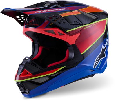 Alpinestars Supertech S-M10 Era Blue Red Yellow Fluo Glossy 7356