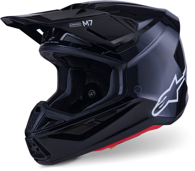 Alpinestars S-M7 Solid Black Glossy 1180