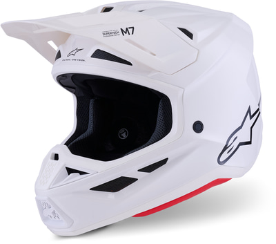 Alpinestars S-M7 Solid White Glossy 2180
