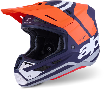 Alpinestars S-M7 Core Orange Blue Matt 408