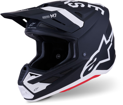 Alpinestars S-M7 Dasher Black White Matt 1121