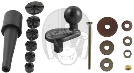 RAM Fork Stem Base With 1" Ball