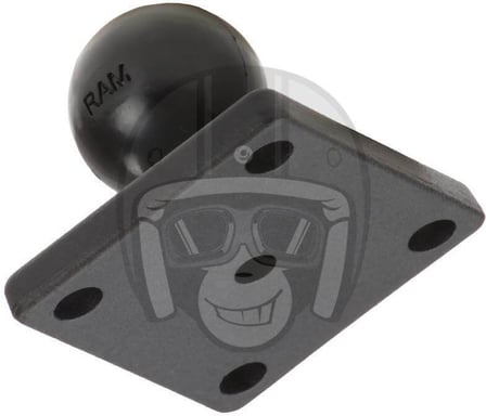 RAM 2X 1.7" Base With 1" Ball