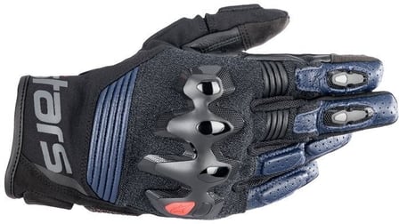 Alpinestars Halo Leather Gloves Dark Blue Black 7109
