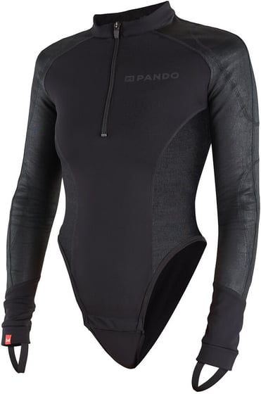Pando Moto Shell Women Armored Motorcycle Baselayer / Body Black