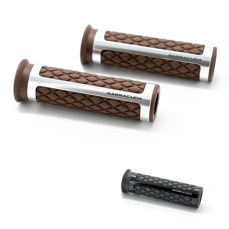 Grips Classic Black Insert Silver (Pair) N1026-CA