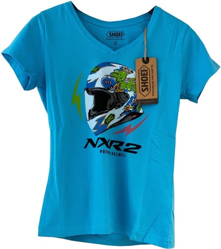 Shoei T-Shirt NXR2 MURAL BLUE - WOMAN NXR2 Mural Blue Woman