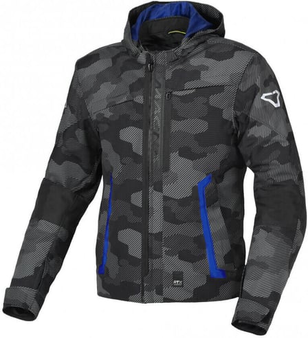 Macna Riggor Waterproof Jacket Black/Blue