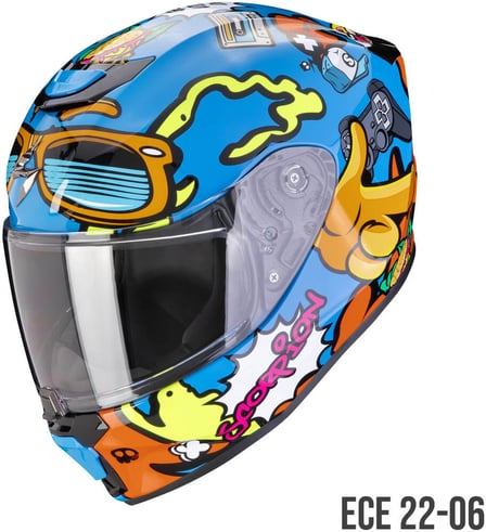 Scorpion EXO-JNR Fun Blue/Orange