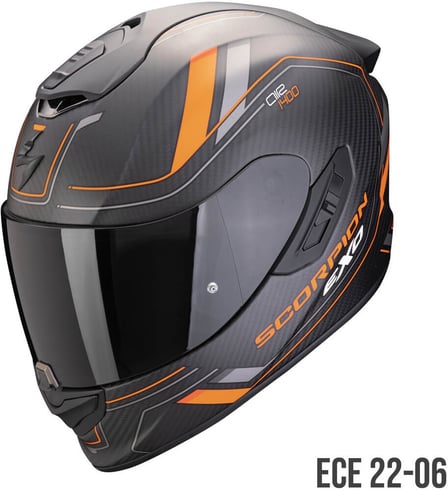 Scorpion EXO-1400 EVO 2 AIR Carbon Mirage Matt Black/Orange