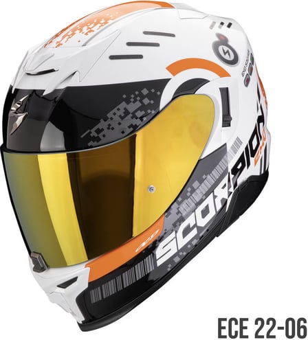 Scorpion EXO-520 EVO AIR Titan White/Orange