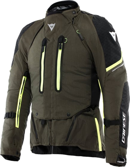 Dainese Super Adventure D-Dry Absoluteshell Jacket Tarmac/Black/Fluo Yellow 39J