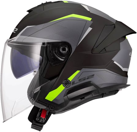 LS2 OF618 Verso II Air Black H-Vis Yellow