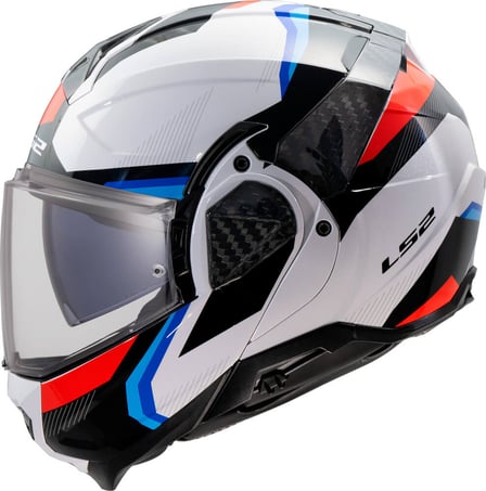LS2 FF910 Advant II Triple White Blue Red