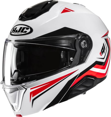 HJC i91 Tricus White/Red 231