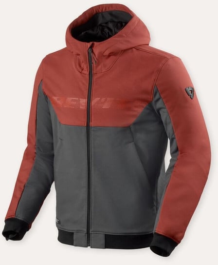 REV'IT Parabolica 2 Hoodie Burgundy Red/Grey
