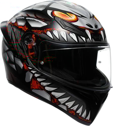 AGV K1 S Lyzard Matt Black/Grey/Red