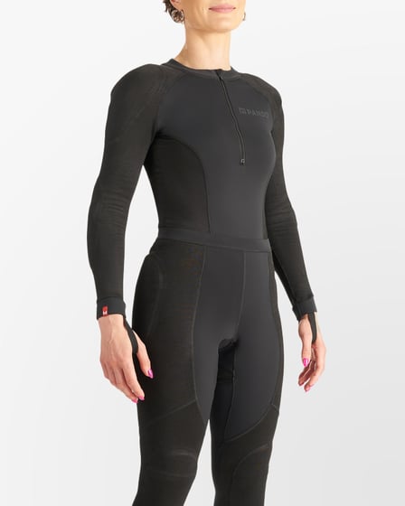 Pando Moto Shell Women 02 Armored Motorcycle Baselayer / body Black