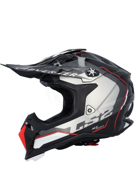 LS2 MX700 Subverter Arched Silver Titanium