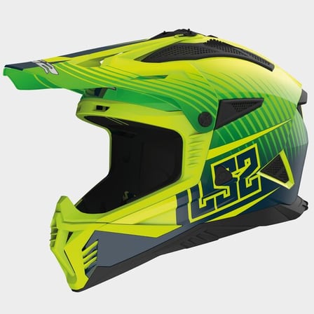 LS2 MX708 Fast II Duck Matt Green Fluo Yellow