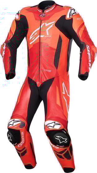 Alpinestars GP Plus V4 Sprint 1Pc Leather Suit Red Fluo Mid Red White 3087