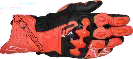 Alpinestars GP Plus R V3 Leather Gloves Bright Red Red Fluo Black 3097 Alpinestars GP Plus R V3 Leather Gloves Bright Red Red Fluo Black 3097