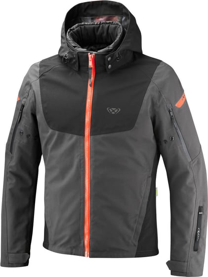 Ixon Burning Jacket Anthracite/Black/Neon Red 4062