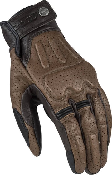LS2 Rust Man Gloves Brown Leather