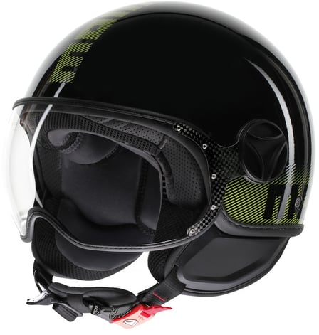 Momo FGTR Classic Stripes Black/Yellow Fluo 012