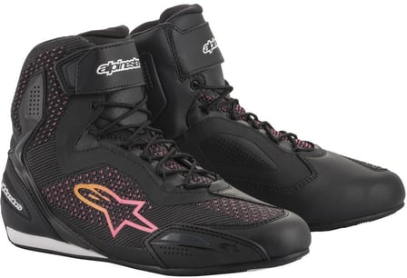 Alpinestars Stella Faster-3 Rideknit Shoes Black Yellow Pink 1439