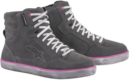 Alpinestars J-6 Waterproof Women'S Shoes Light Gray Fuchsia 9095