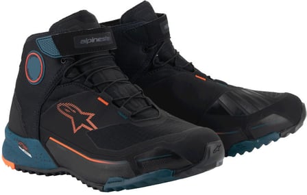 Alpinestars Cr-X Drystar Riding Shoes Black Petrol Orange Fluo 1649