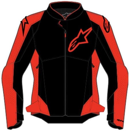 Alpinestars Viper Air V4 Jacket Red Fluo Black 314