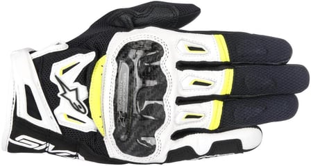 Alpinestars Smx-2 Air Carbon V2 Gloves Black White Yellow Fluo 125