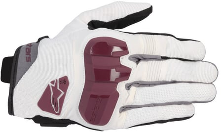 Alpinestars Chrome Women'S Gloves Off White Burgundy 298