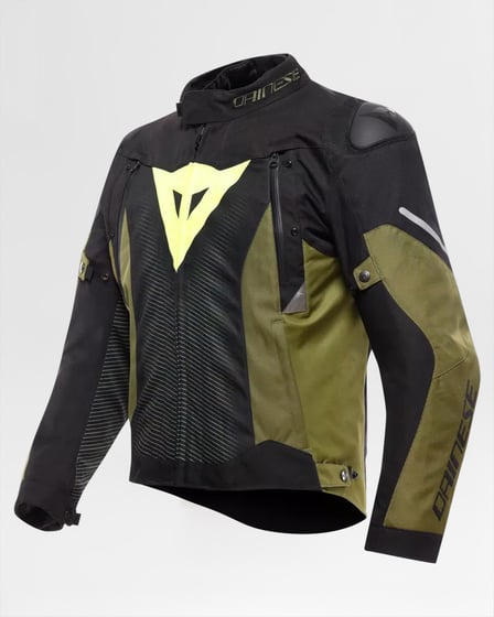 Dainese Super Sprint D-Dry Jacket Black/Green/Fluo Yellow 40R
