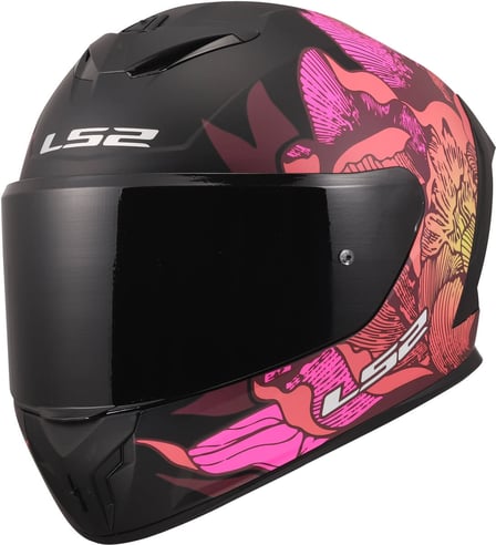 LS2 FF820 Rapid III Poppies Ii Black Pink
