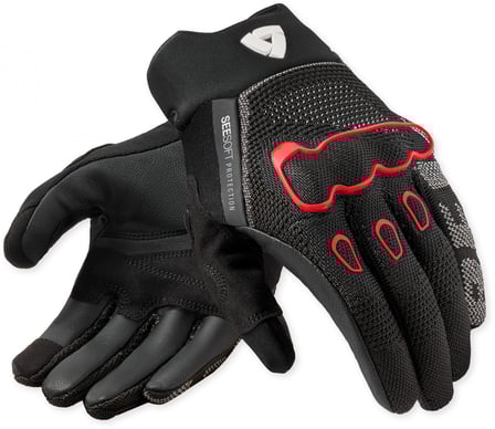 REV'IT Hyperspeed 3 Gloves Black/Neon Red