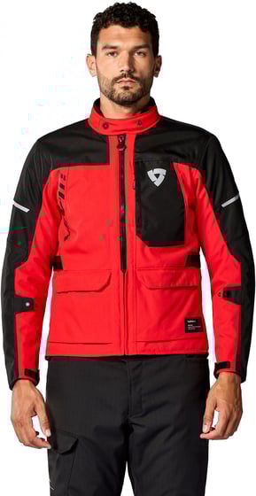 REV'IT Convergent H2O Jacket Red/Black