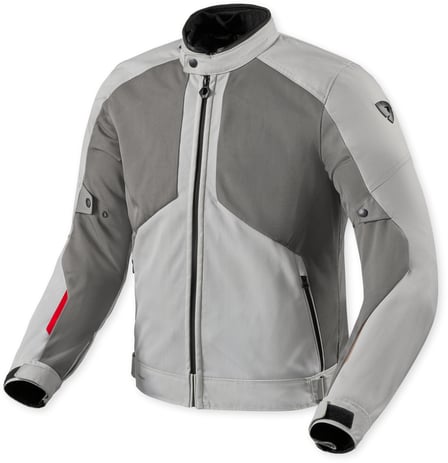 REV'IT Torque 3 H2O Jacket Light Grey/Red