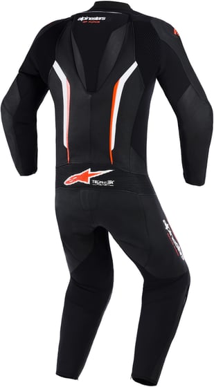 Alpinestars Gp Force V2 Leather Suit 1 Pc Black/White/Red Fluo
