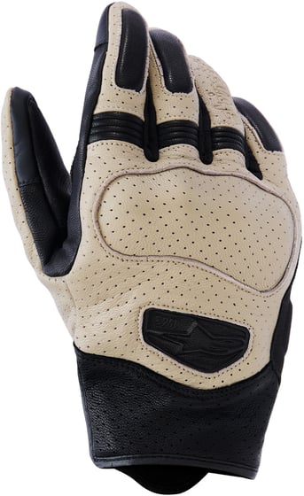 Alpinestars Mustang V3 Leather Gloves Aluminum/Black