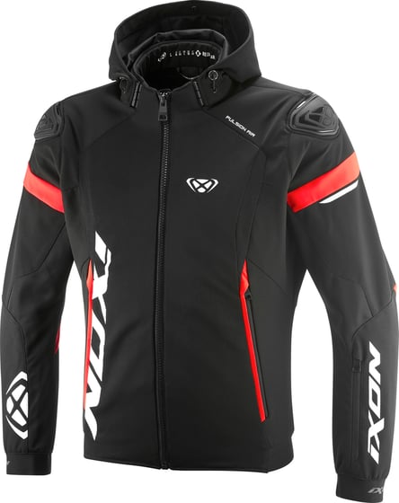 Ixon Pulsion Air Jacket Black/White/Bright Red