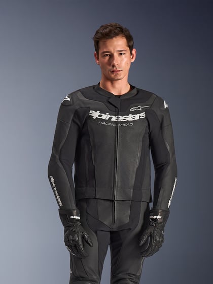 Alpinestars Gp Force V2 Leather Suit 2 Pc Racepak Black